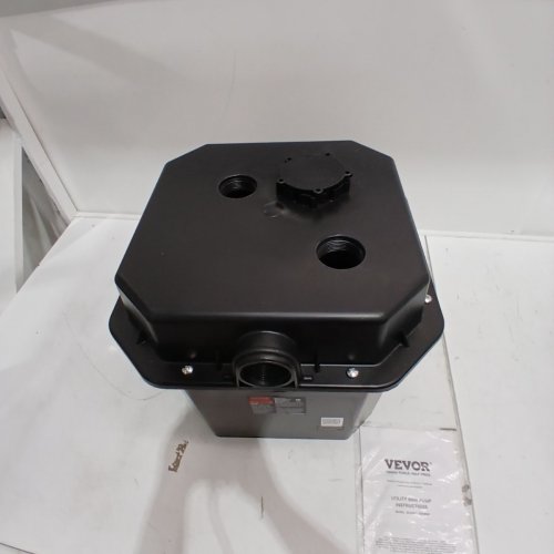 UTILITY UNDER SINK SUMP PUMP - 1/3HP - 290GPH - 6GAL CAPACITY - 15" X 15" X 14.4" - BLACK (MODEL: ZX30023) image 3