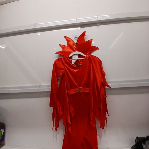 3PC GIRLS PARTYHOLIC DEVIL COSTUME SET - LARGE 10-12 - RED image 3
