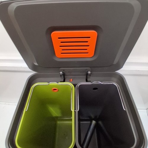 MBILLION NAFISI SERIES DUAL COMPARTMENT STEP CAN - 20L + 20L - STAINLESS STEEL (MODEL: MB-8851) image 3