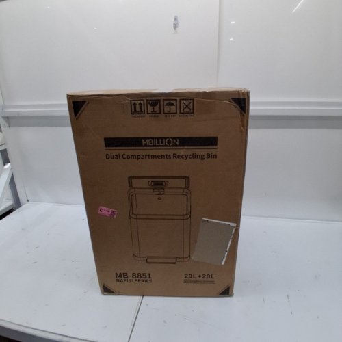 MBILLION NAFISI SERIES DUAL COMPARTMENT STEP CAN - 20L + 20L - STAINLESS STEEL (MODEL: MB-8851) image 4