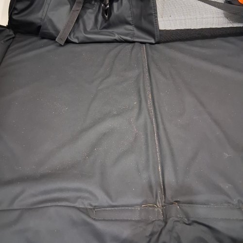 WATERPROOF DOG CAR SEAT COVER FOR BACK SEAT - 49.5" X 23.5" - BLACK image 3