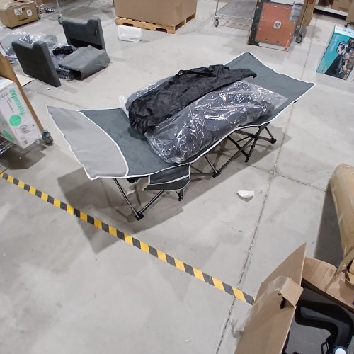 SPORTNEER PORTABLE CAMPING COT WITH MATTRESS AND CARRYING BAG image 2