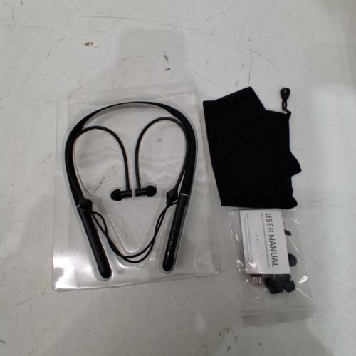 CWUIGA BLUETOOTH NECKBAND AIR TUBE EARBUDS - BLACK image 3