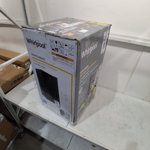 WHIRLPOOL SINGLE DOOR REFRIGERATOR - 3.3CU FT - BLACK (MODEL: WHR33MBKE) image 7