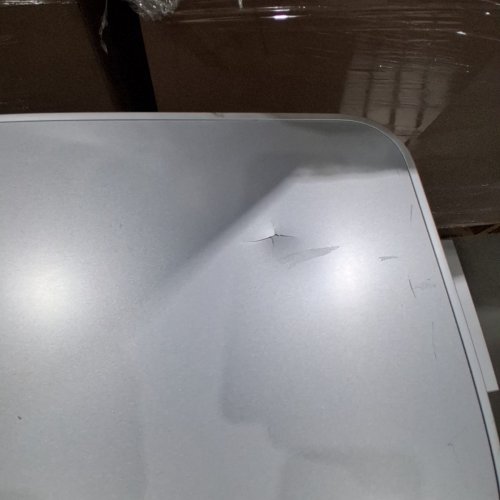 BPS FOLDING ALUMINUM PICNIC TABLE WITH BUILT-IN SEATS - 38" X 32" - SILVER (MODEL: 50024564) image 2
