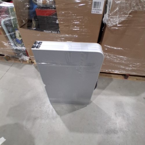 BPS FOLDING ALUMINUM PICNIC TABLE WITH BUILT-IN SEATS - 38" X 32" - SILVER (MODEL: 50024564) image 7