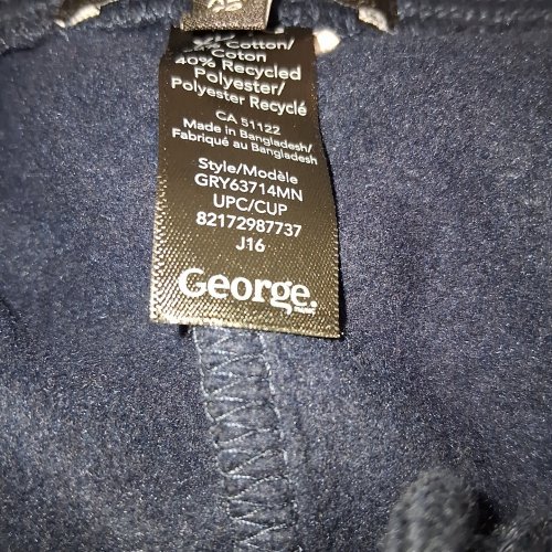 BOYS GEORGE JOGGER PANTS - XL(14-16) - NAVY BLUE image 2