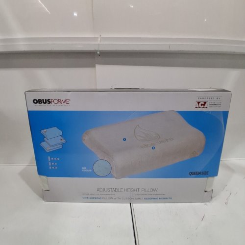 OBUSFORME 6-WAY ADJUSTABLE HEIGHT ORTHOPEDIC PILLOW - QUEEN SIZE - WHITE (MODEL: PL-6WAY-QN) image 3