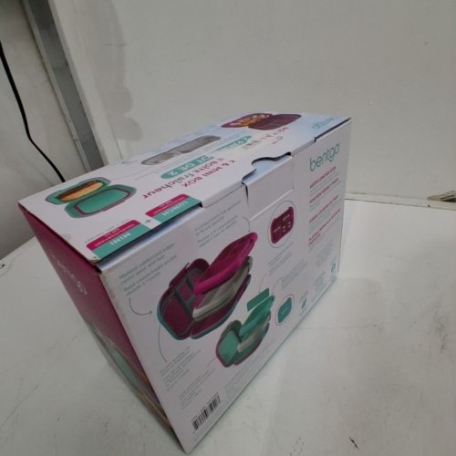 2PK BENTGO CHILL LUNCH BOX AND MINI BOX CONTAINERS WITH ICE PACKS - GREEN/PINK (MODEL: 1997883) image 3