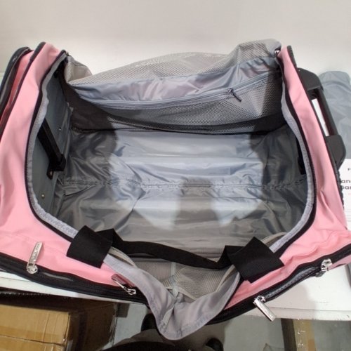 FANWOLI DANCE BAG WITH GARMENT RACK - 23" - PINK/BLACK image 3