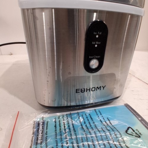 EUHOMY COUNTERTOP NUGGET ICE MAKER - MAKES 35LBS/DAY - STAINLESS STEEL ( MODEL: IM-15S) image 4