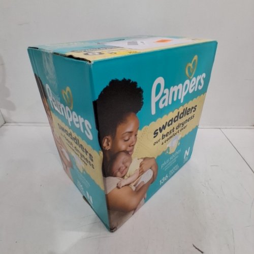 136PK PAMPERS SWADDLERS DIAPERS - NEWBORN SIZE image 3