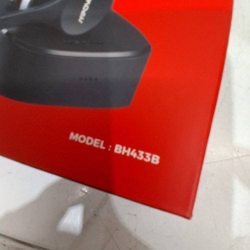 MPOW HC3 WIRELESS BLUETOOTH HEADSET WITH CHARGING DOCK - BLACK WITH SILVER TRIM (MODEL: BH433B) image 2