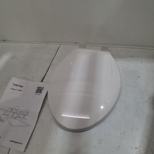 GARVEE ELONGATED SLOW CLOSE PLASTIC TOILET SEAT - 19" - WHITE (MODEL: PHO_11GXK800) image 3