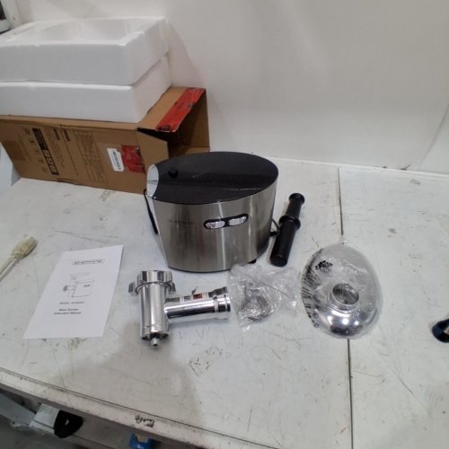 CHEFFANO HEAVY-DUTY MEAT/FOOD GRINDER WITH SAUSAUGE STUFFER - SILVER (MODEL: AZ-MG091) image 3