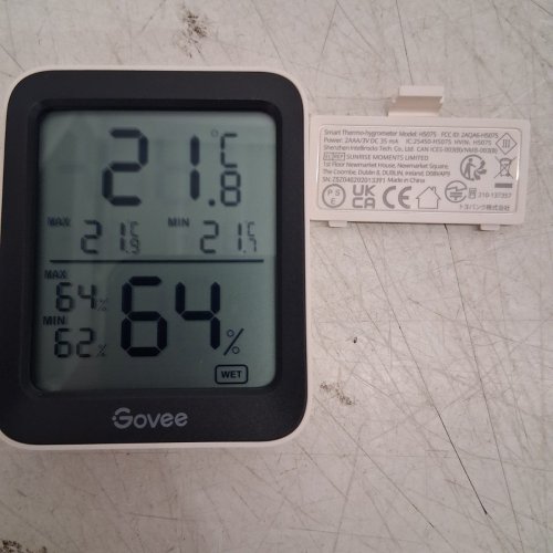 GOVEE BLUETOOTH HYGROMETER THERMOMETER - WHITE (MODEL: H5075) image 3