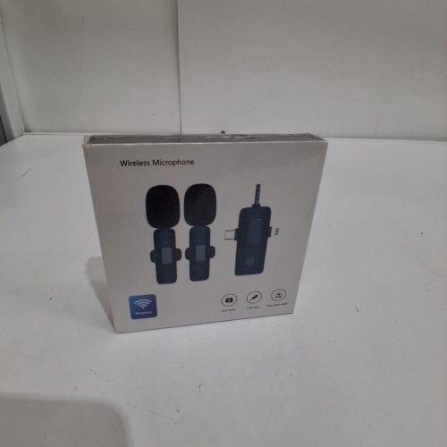 PQRQP 3-IN-1 PROFESSIONAL WIRELESS LAVALIER MICROPHONE FOR IPHONE/CAMERA/ANDROID - 65FT TRANSMISSION RANGE - BLACK image 2