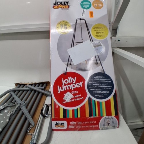 JOLLY JUMPER ELITE BABY EXERCISER - 6FT STAND - 28LB CAP - GREY image 4