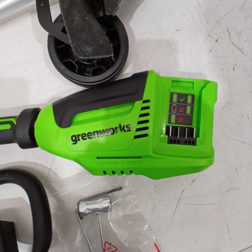 GREENWORKS *TOOL ONLY* BRUSHLESS CORDLESS GRASS EDGER - 8" - 48V - GREEN (MODEL: STE406) image 4