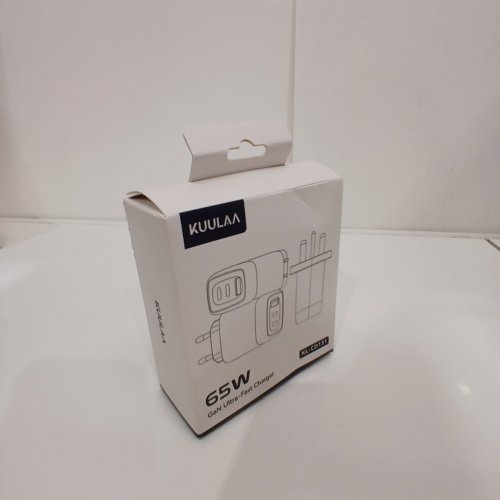 2PC KUULAA GAN USB CHARGING BLOCK & USB-C POWER CORD - 65W - LIGHT BLUE (MODEL: KL-CD131) image 2