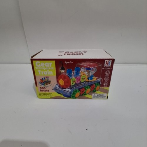 KID'S YJTOYS TRANSPARENT GEAR TRAIN TOY WITH FLASHING LIGHTS & MUSIC - MULTICOLOR (MODEL: YJ388-7) image 2