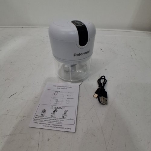 POLOROMI ELECTRIC MINI FOOD PROCESSOR - 30W - WHITE image 3