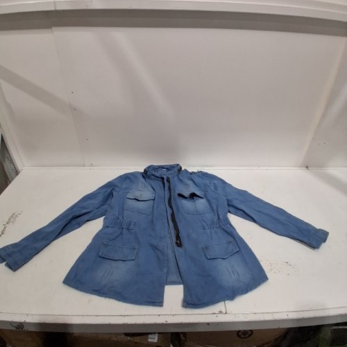 WOMENS DENIM CASUAL JACKET - EXTRA LARGE - BLUE image 2