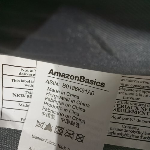 AMAZONBASICS SOFTSIDE ROLLING SUITCASE WITH HANDLE - 21" - BLACK (MODEL:B0186K91A0) image 2