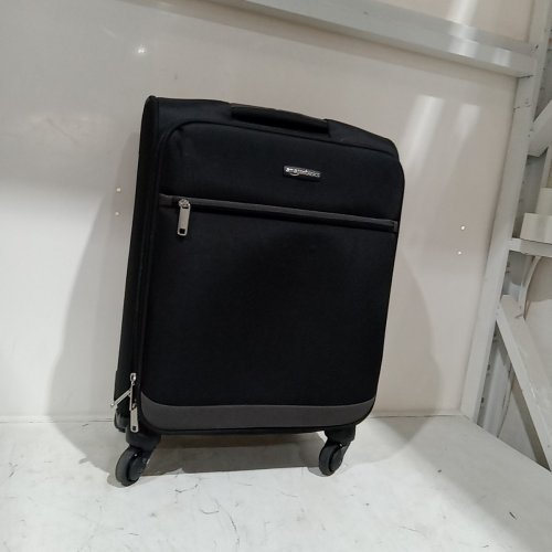 AMAZONBASICS SOFTSIDE ROLLING SUITCASE WITH HANDLE - 21" - BLACK (MODEL:B0186K91A0) image 3