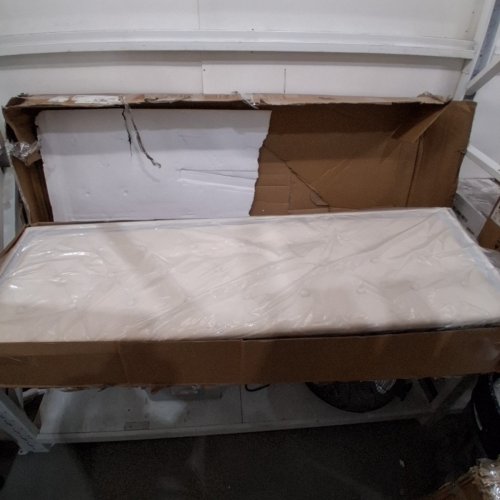KEYLUV UPHOLSTERED BED FRAME WITH 4 STORAGE DRAWERS AND LED LIGHTS - QUEEN - BEIGE - (MODEL: KLV-UP-219) image 2