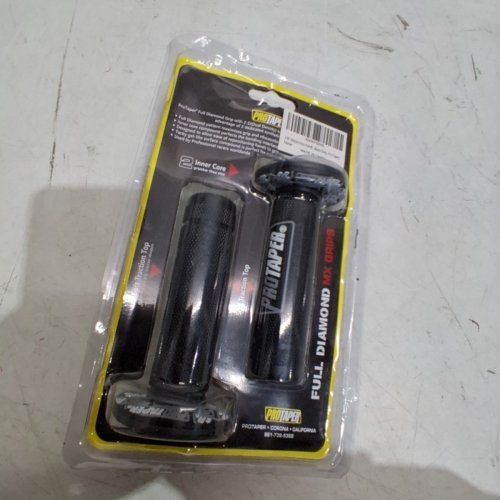 2PC PROTAPER SYNERGY DUAL DENSITY MX FULL DIAMOND MOTORCYCLE HANDLEBAR GRIPS - BLACK image 3