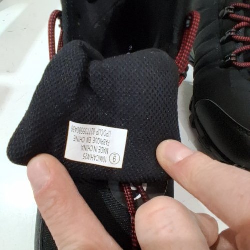 OZARK TRAIL 3M THINSULATE - 200G - SIZE 9 - BLACK WITH RED LACES image 3