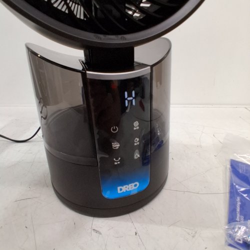 DREO TURBOCOOL 516S MISTING COOLING FAN WITH 150°+30°OMNI-DIRECTIONAL OSCILLATION, REMOTE, APP & RGB LIGHTS - 1.3L TANK - BLACK (MODEL: DR-HEC006S) image 2