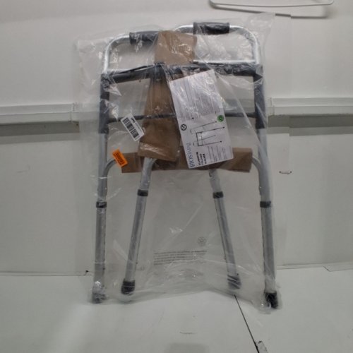 BIOS LIVING FOLDING WALKER WITH ADJUSTABLE HEIGHT - 32” TO 38.5" - 300LBS MAX - SILVER (MODEL: BD770) image 2