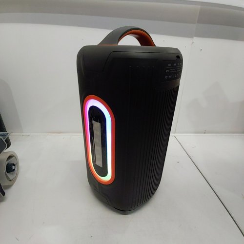 VUOPAX PORTABLE BLUETOOTH RGB WIRELESS PARTY AMPLIFIED BASS SPEAKER - BLACK / ORANGE (MODEL: B72) image 3