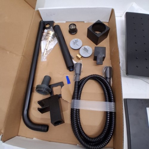 DELTA 14-SERIES SHOWER WITH RAINFALL HEAD & ROUGH VALVE - 10" - MATTE BLACK (MODEL: 342701-BL) image 4