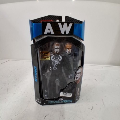 AEW REVOLUTION LIMITED EDITION PPV #05 STING ACTION FIGURE - 7" - BLACK image 2