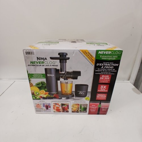 NINJA NEVER CLOG COLD PRESS JUICER - 150W - BLACK (MODEL: 2555552/JC155CCO) image 2