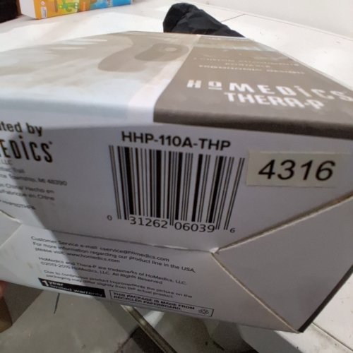 HOMEDICS HANDHELD BODY MASSAGER - GRAY (MODEL: HHP-110A-THP) image 2