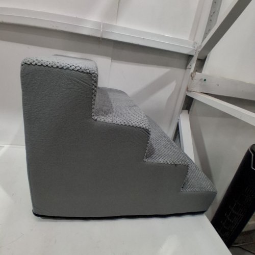 COZY KISS 4-TIER NON-SLIP DOG STAIRS FOR SMALL DOGS - 17.5" X 18" - GREY image 4