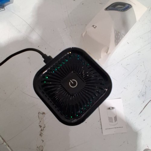PORTABLE AIR PURIFIER - 5V - 5.5" - BLACK / WHITE (MODEL: K2) image 2