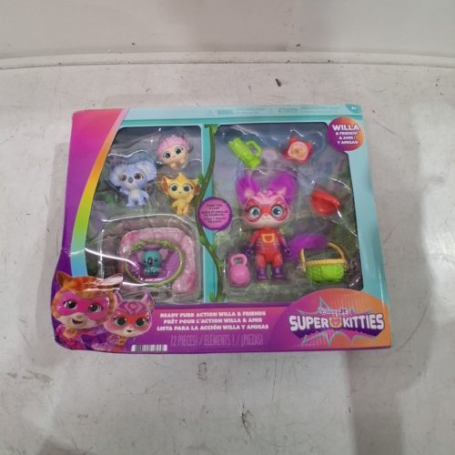 12PC DISNEY JUNIOR SUPER KITTIES WILLA & FRIENDS FIGURE PLAYSET - MULTICOLOUR image 2