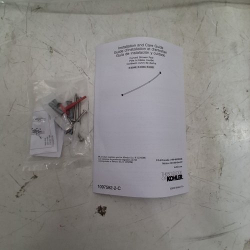 KOHLER EXPANSE CURVED SHOWER ROD - 60"-75" - BRUSHED NICKEL (MODEL: K-9351-BN) image 4