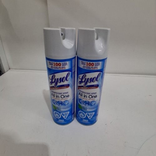 2 LYSOL ALL IN ONE DISINFECTANT SPRAY - CRISP LINEN - 539G image 2