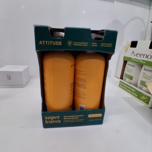 2PK ATTITUDE SUPER LEAVES SHOWER GEL DUO - 32OZ - ORANGE BLOSSOM & EUCALYPTUS image 4