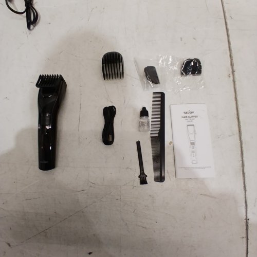 SEJOY CORDLESS HAIR CLIPPER WITH ACCESSORIES - BLACK (STYLE: SHARP 3S) image 5