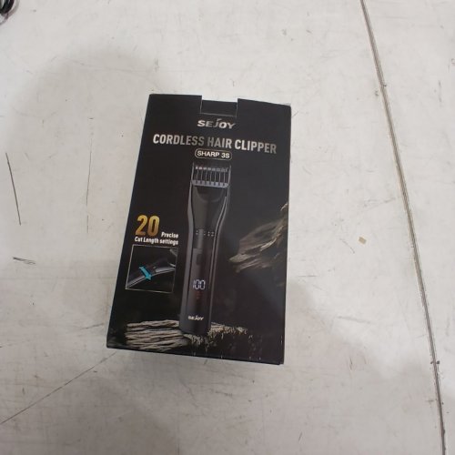 SEJOY CORDLESS HAIR CLIPPER WITH ACCESSORIES - BLACK (STYLE: SHARP 3S) image 6
