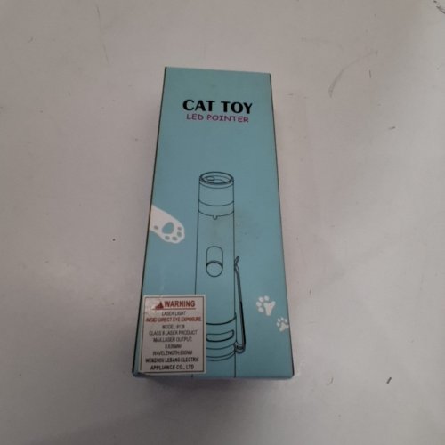 TBTEEK FINGER ROTATABLE CAT TOY AND LED POINTER WITH 3 MODES AND 5 FUN PATTERNS - BLUE image 3