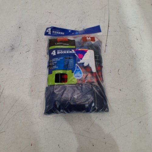 4PK BOYS' HANES TAGLESS BOXERS - MEDIUM (10-12) - ASSORTED image 2