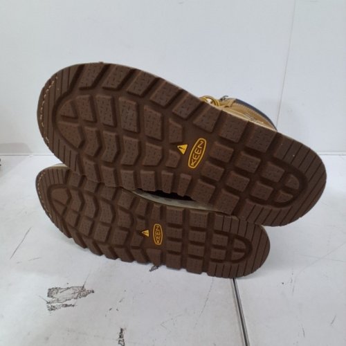 MEN'S KEEN MOCCASIN STYLE TOE CSA CINCINNATI 8" CARBON TOE WORKBOOTS - SIZE 11D - BROWN image 3